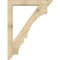 Ekena Millwork Balboa Slat Rough Sawn Bracket w/ Offset Brace, Douglas Fir, 6"W x 36"D x 48"H BKT0604X36X48BOA06RDF - alternate 3